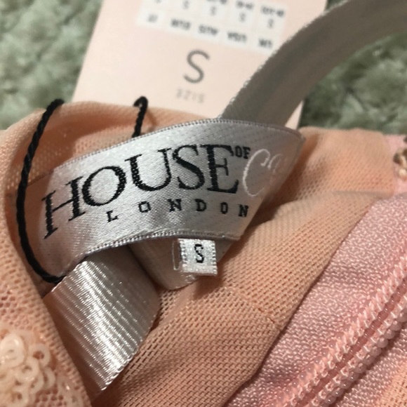 House of CB London Long-sleeve Sequin Pink Dress - Picture 5 of 7